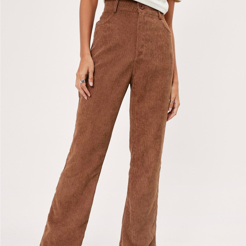 Nasty Gal Brown Cord Pants